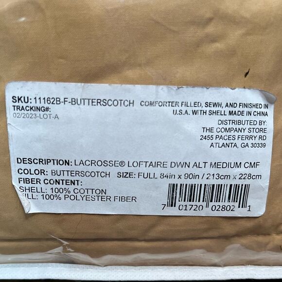 The Company Store LoftAIRE™ Down Alternative Medium Comforter Butterscotch, Full - Picture 10 of 16